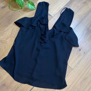 Express Cold Shoulder Ruffle Top